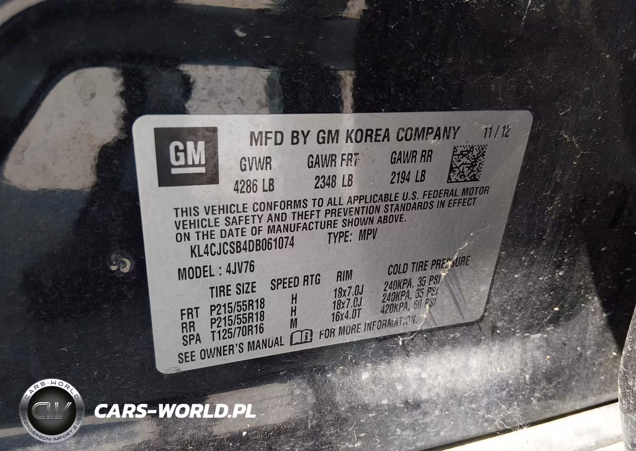 2013 Buick Encore Leather VIN:KL4CJCSB4DB061074 - 9