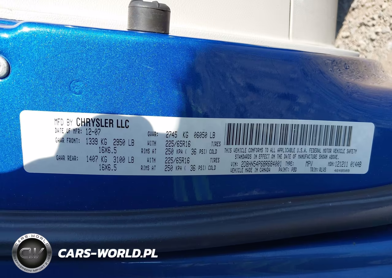 2008 Dodge Grand Caravan Sxt VIN:2D8HN54P68R684001 - 9