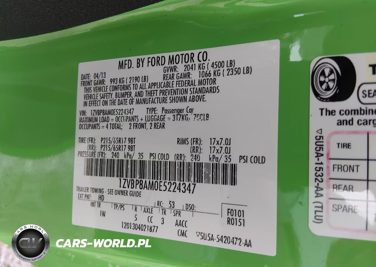2014 Ford Mustang V6 VIN:1ZVBP8AM0E5224347 - 9