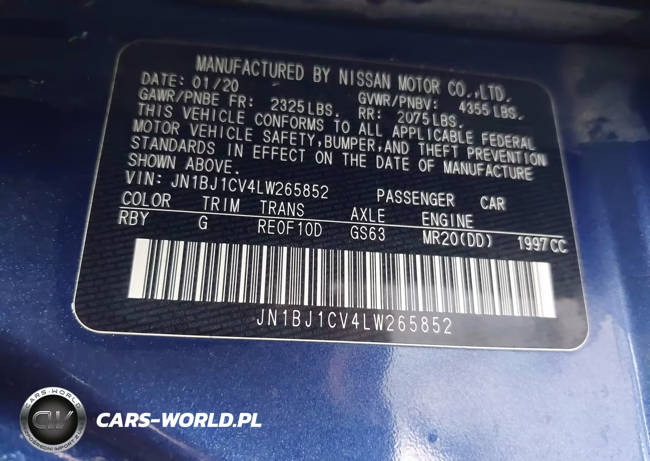 2020 Nissan Rogue Sport S Fwd Xtronic Cvt VIN:JN1BJ1CV4LW265852 - 9