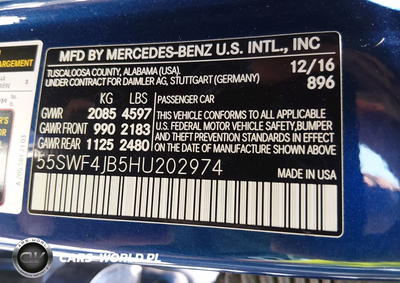 2017 Mercedes-Benz C 300 Sport VIN:55SWF4JB5HU202974 - 9
