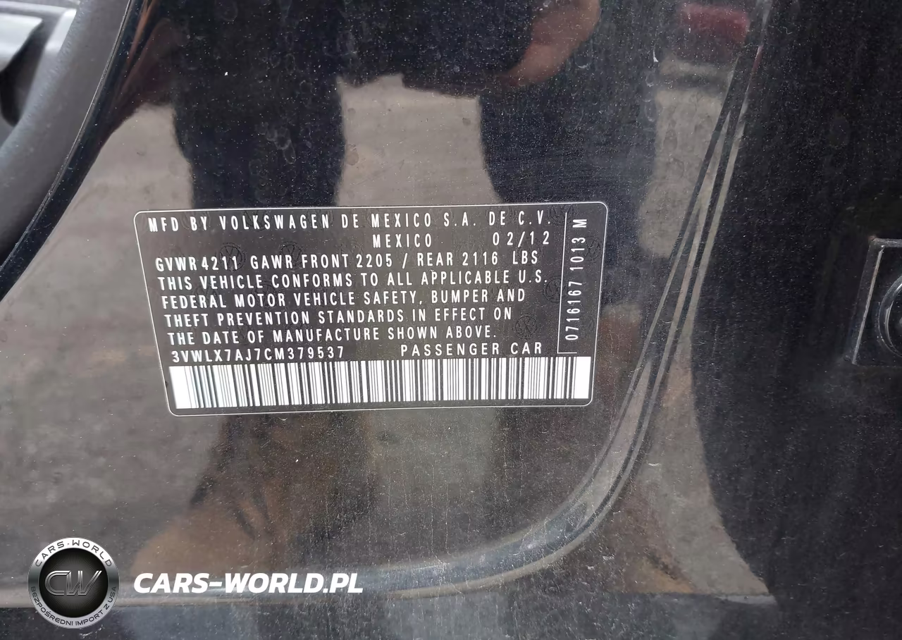 2012 Volkswagen Jetta 2.5L Sel Premium VIN:3VWLX7AJ7CM379537 - 9