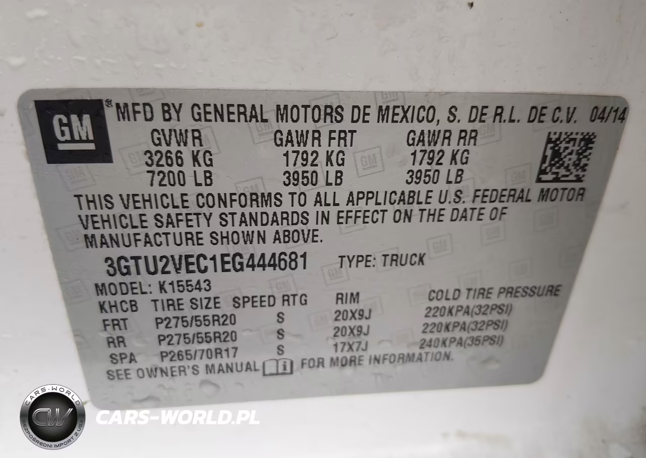 2014 GMC Sierra 1500 Slt VIN:3GTU2VEC1EG444681 - 9