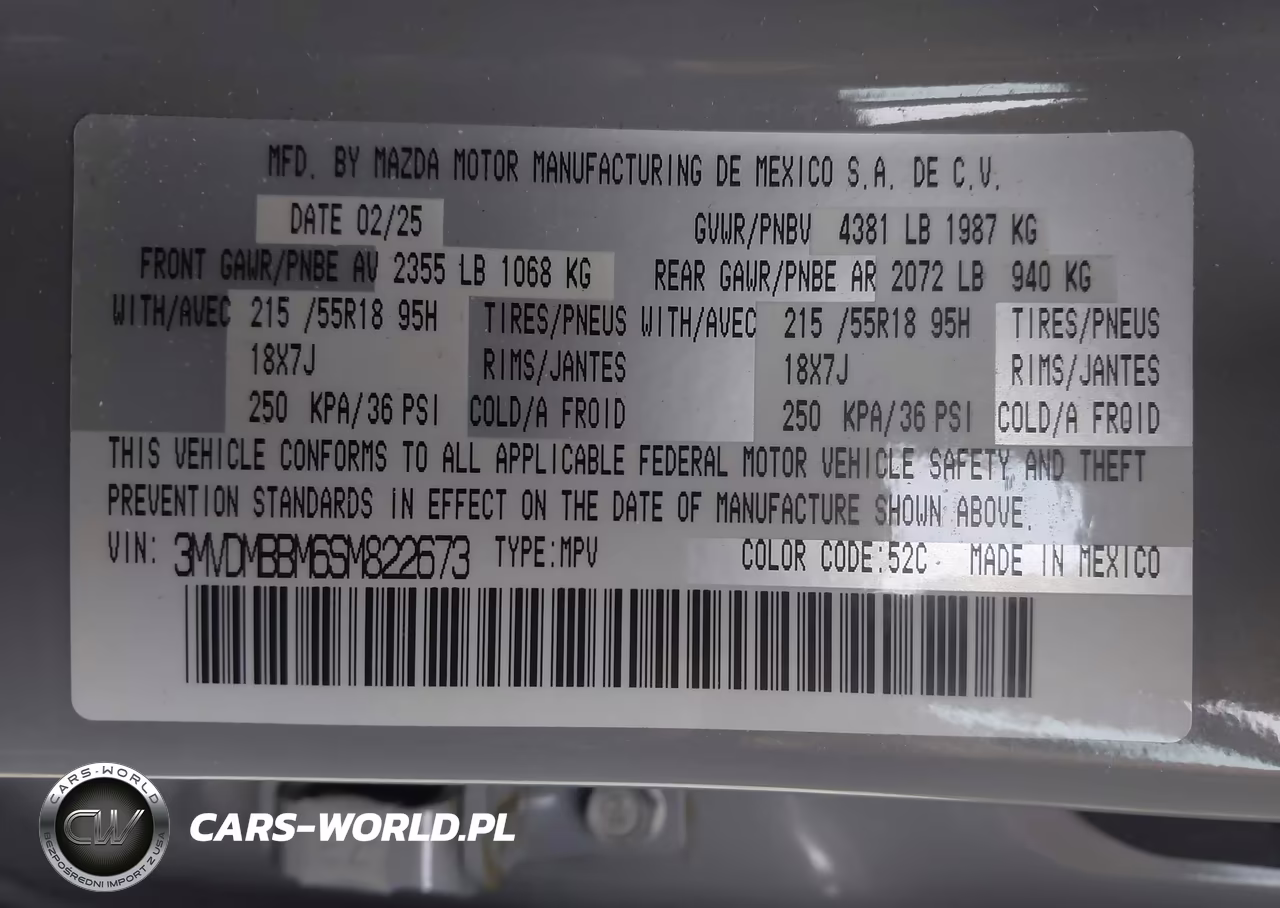 2025 Mazda Cx-30 2.5 S Select Sport VIN:3MVDMBBM6SM822673 - 9