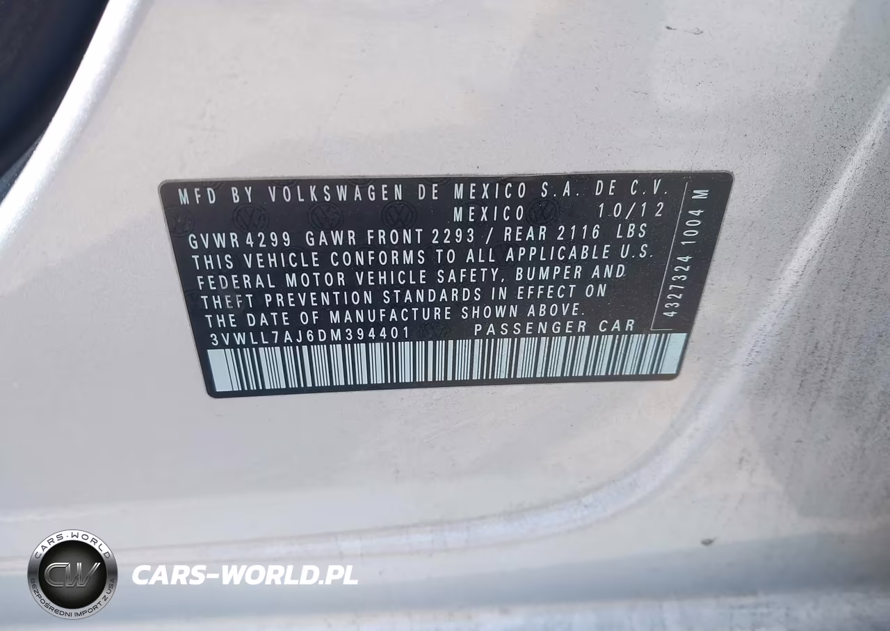 2013 Volkswagen Jetta 2.0L Tdi VIN:3VWLL7AJ6DM394401 - 9