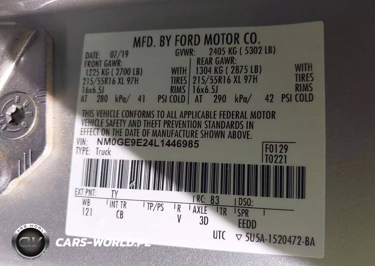 2020 Ford Transit Connect Xl Passenger VIN:NM0GE9E24L1446985 - 9