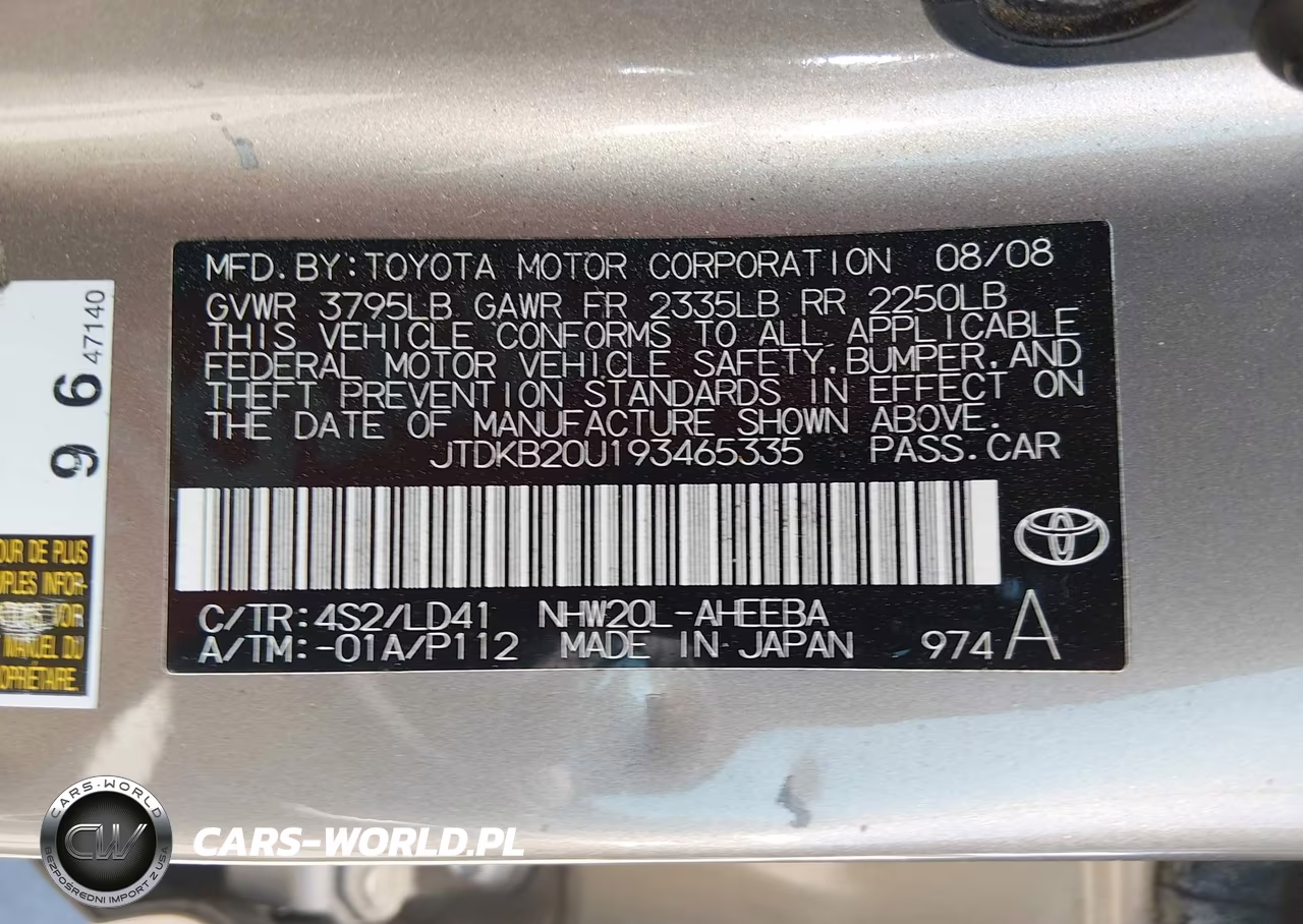 2009 Toyota Prius Touring VIN:JTDKB20U193465335 - 9