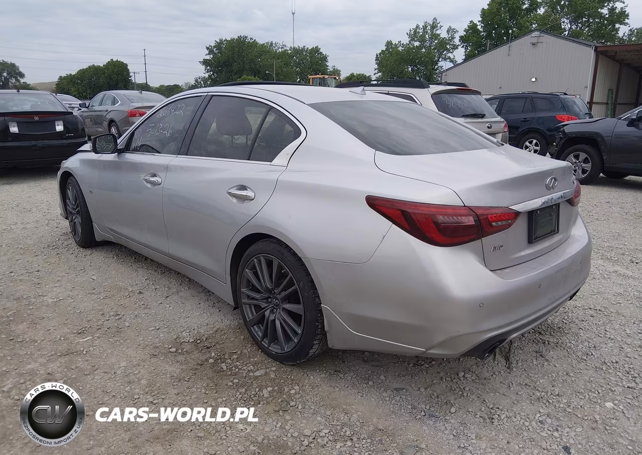 2018 Infiniti Q50 3.0T Red Sport 400 VIN:JN1FV7AR4JM480297 - 3