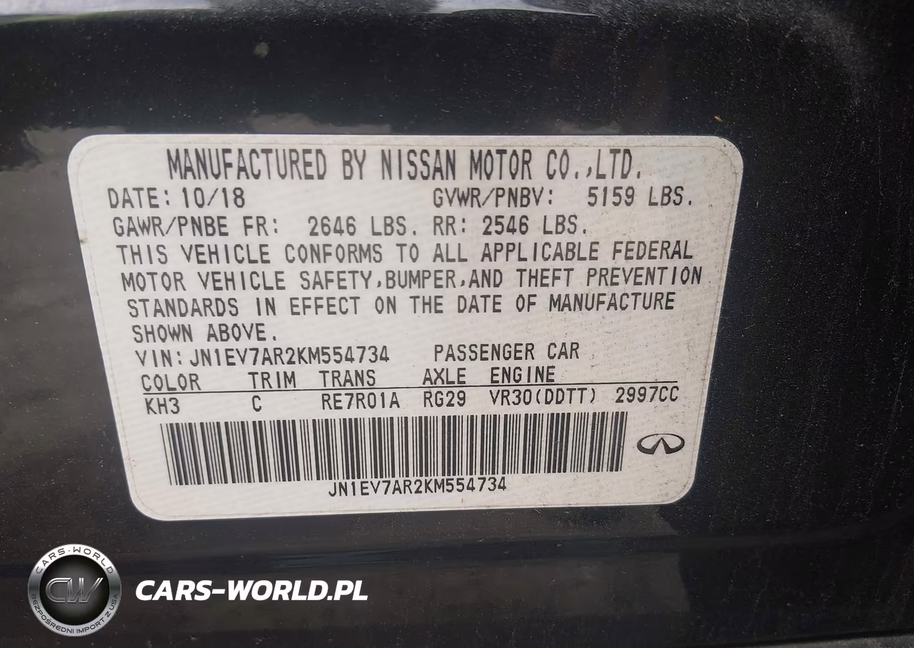 2019 Infiniti Q50 3.0T Luxe VIN:JN1EV7AR2KM554734 - 9
