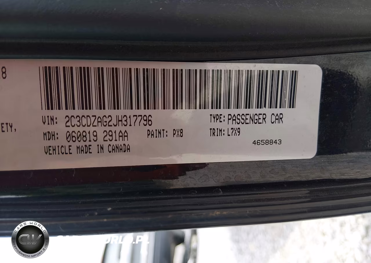 2018 Dodge Challenger Sxt VIN:2C3CDZAG2JH317796 - 9