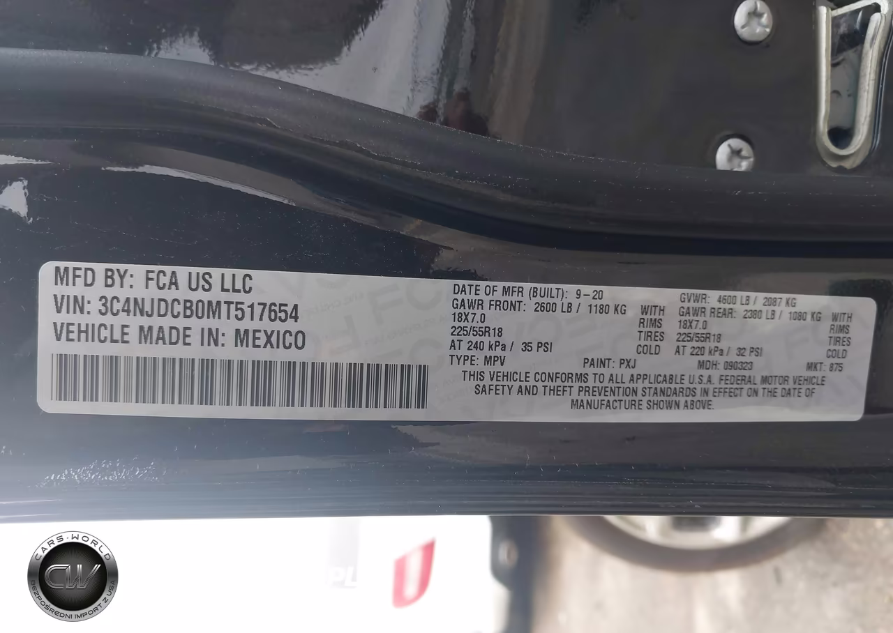2021 Jeep Compass Limited 4X4 VIN:3C4NJDCB0MT517654 - 9