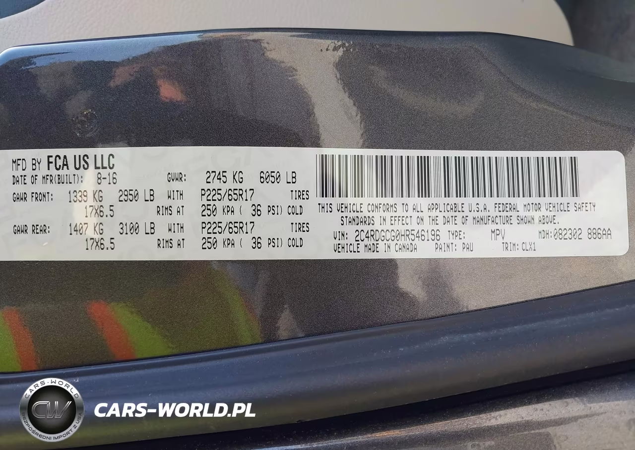 2017 Dodge Grand Caravan Sxt VIN:2C4RDGCG0HR546196 - 9