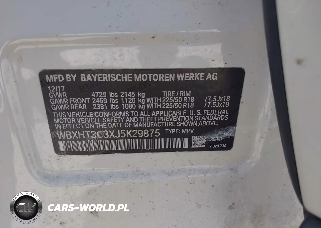 2018 BMW X1 xDrive28I VIN:WBXHT3C3XJ5K29875 - 9