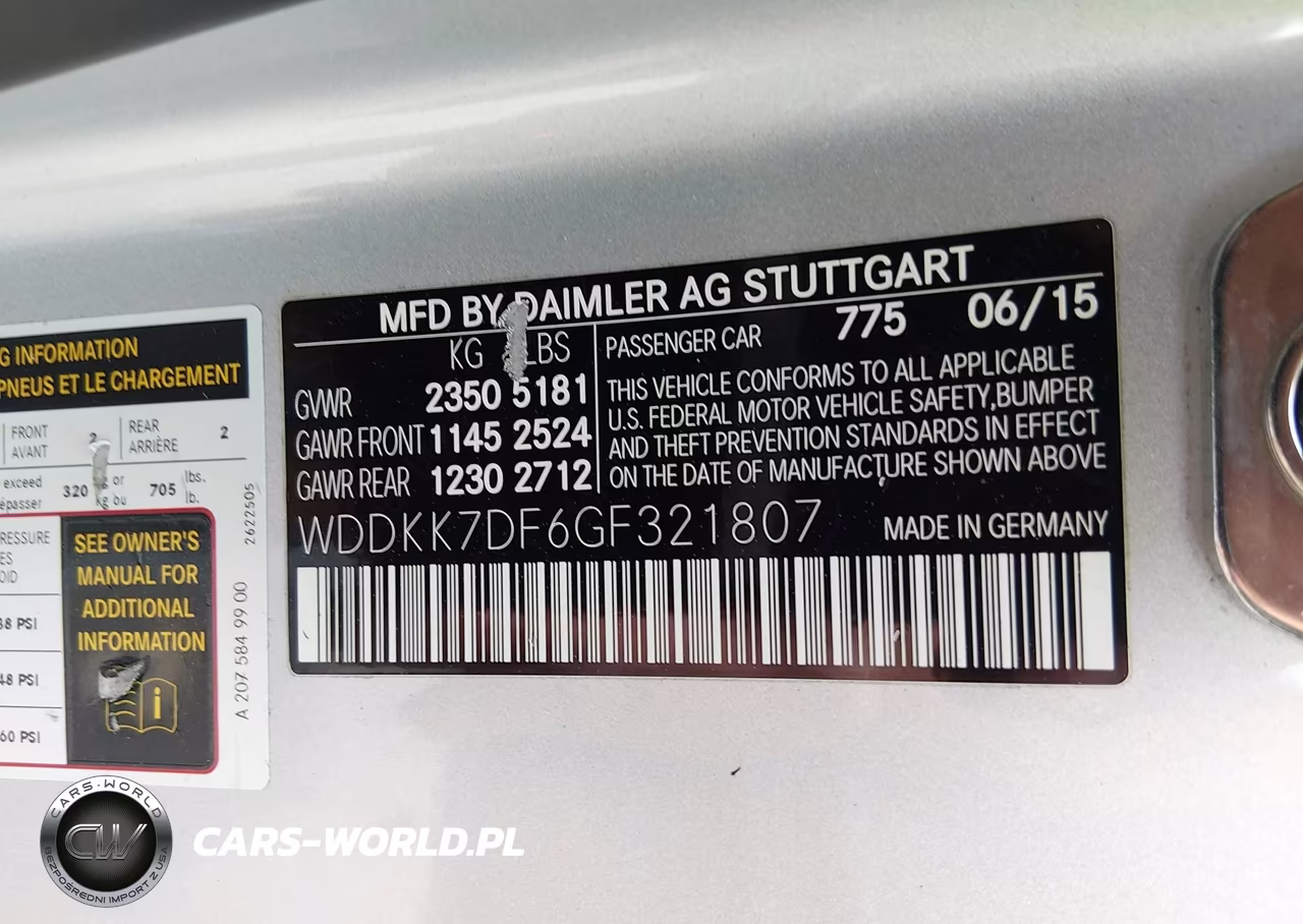 2016 Mercedes-Benz E 550 VIN:WDDKK7DF6GF321807 - 9
