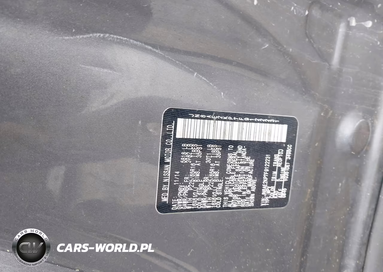 2015 Nissan Quest S VIN:JN8AE2KP7F9122231 - 9
