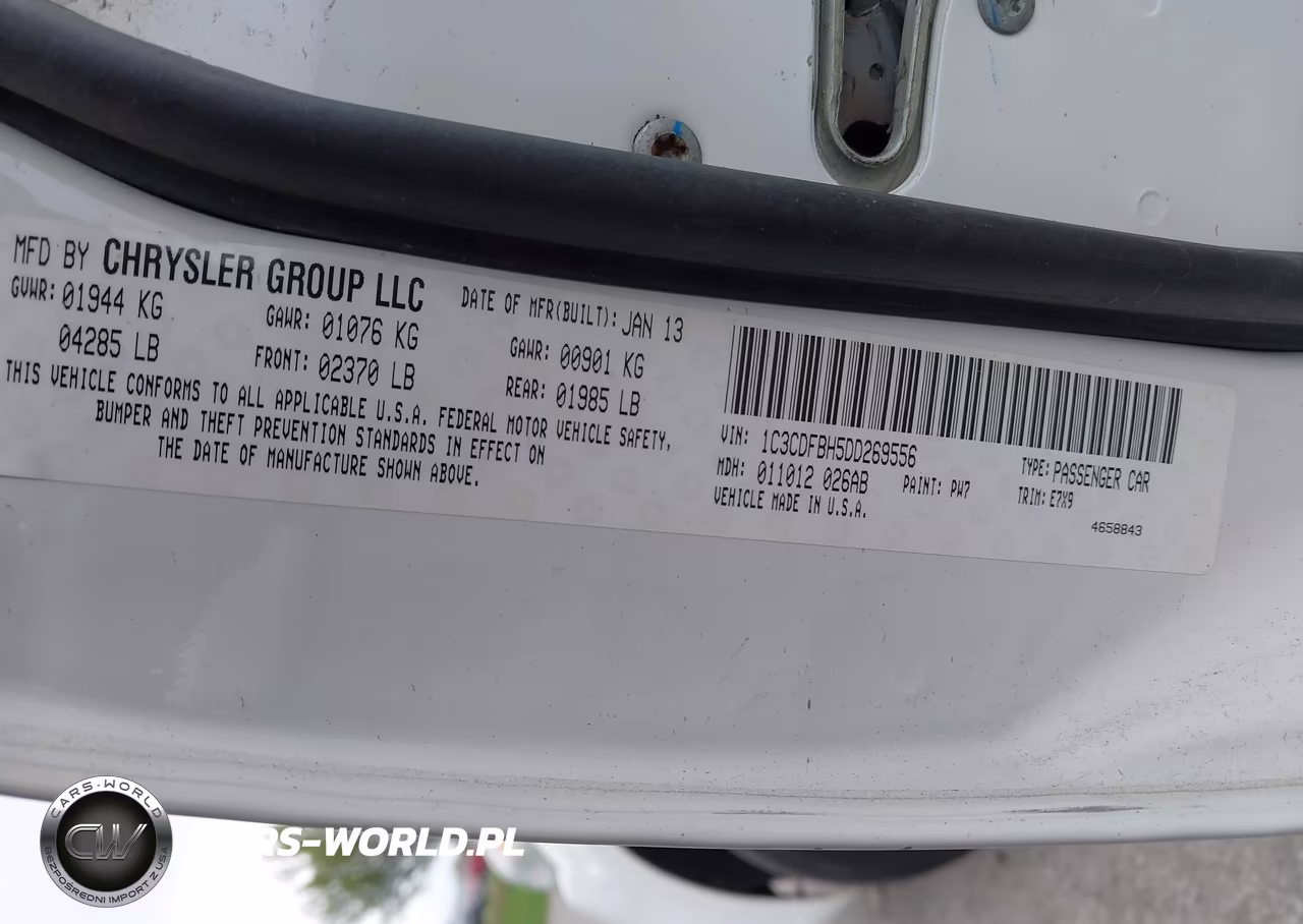 2013 Dodge Dart Sxt VIN:1C3CDFBH5DD269556 - 9
