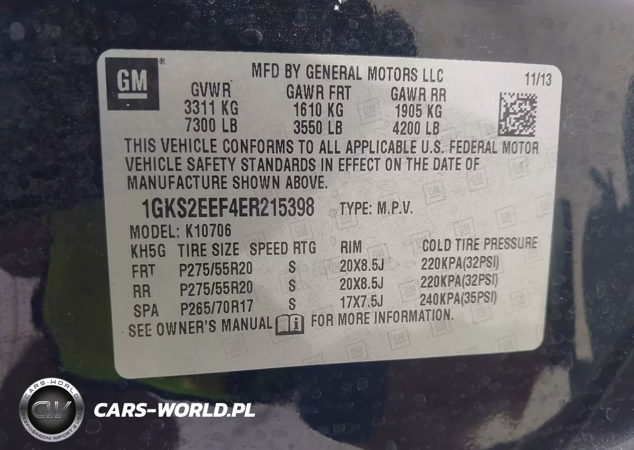 2014 GMC Yukon Denali VIN:1GKS2EEF4ER215398 - 9