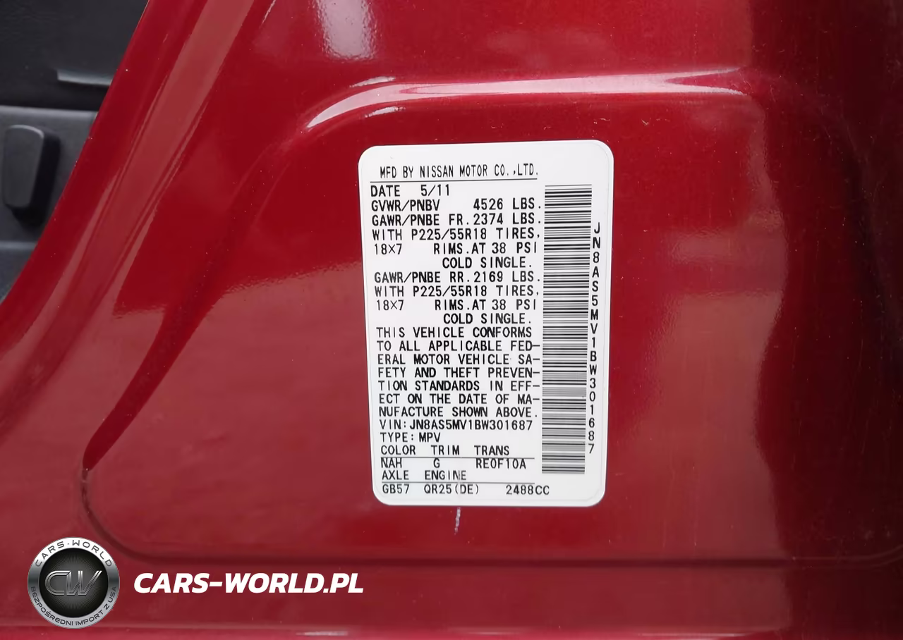 2011 Nissan Rogue Sv VIN:JN8AS5MV1BW301687 - 9