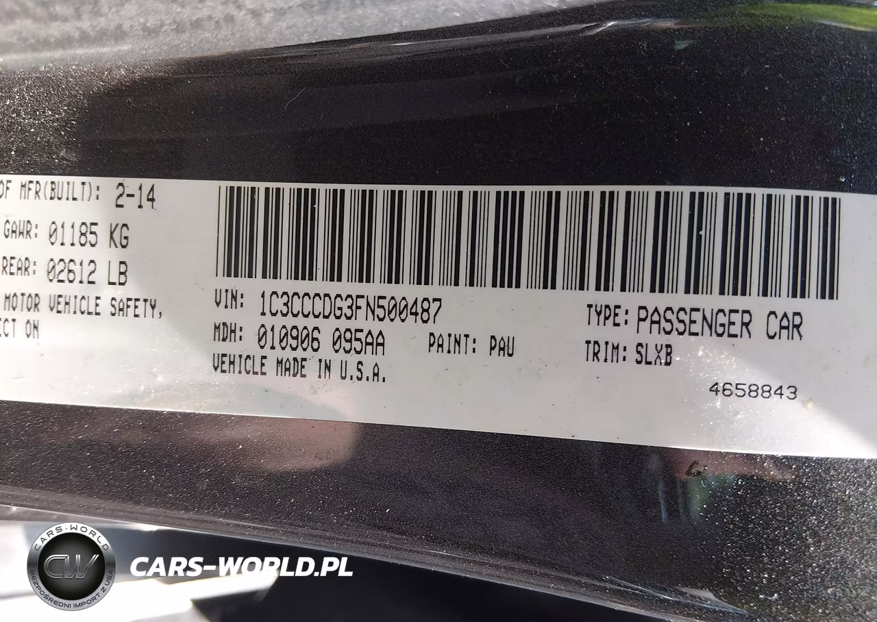 2015 Chrysler 200 S VIN:1C3CCCDG3FN500487 - 9
