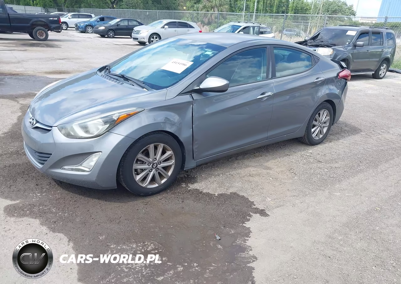 2014 Hyundai Elantra Se VIN:5NPDH4AE0EH483480 - 2