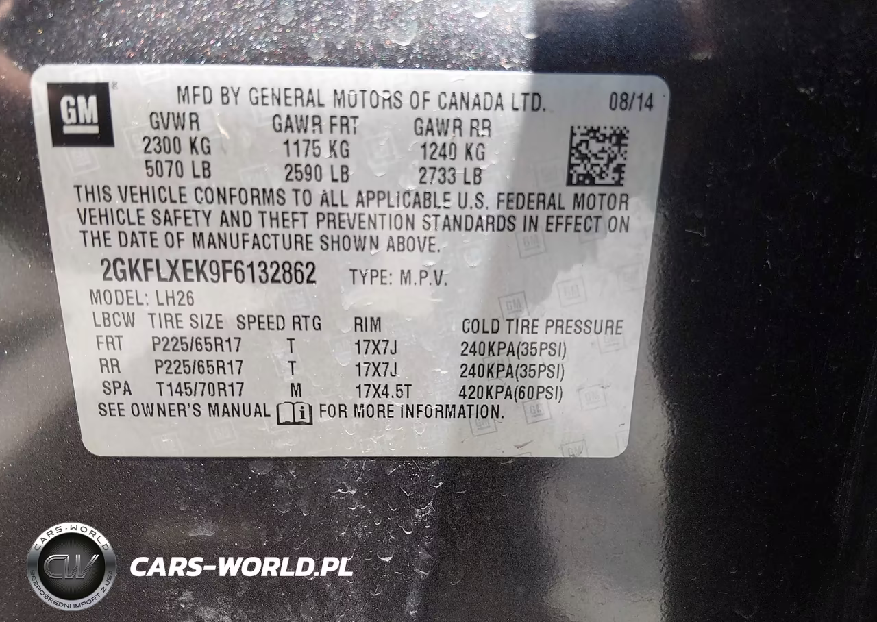 2015 GMC Terrain Slt-1 VIN:2GKFLXEK9F6132862 - 9