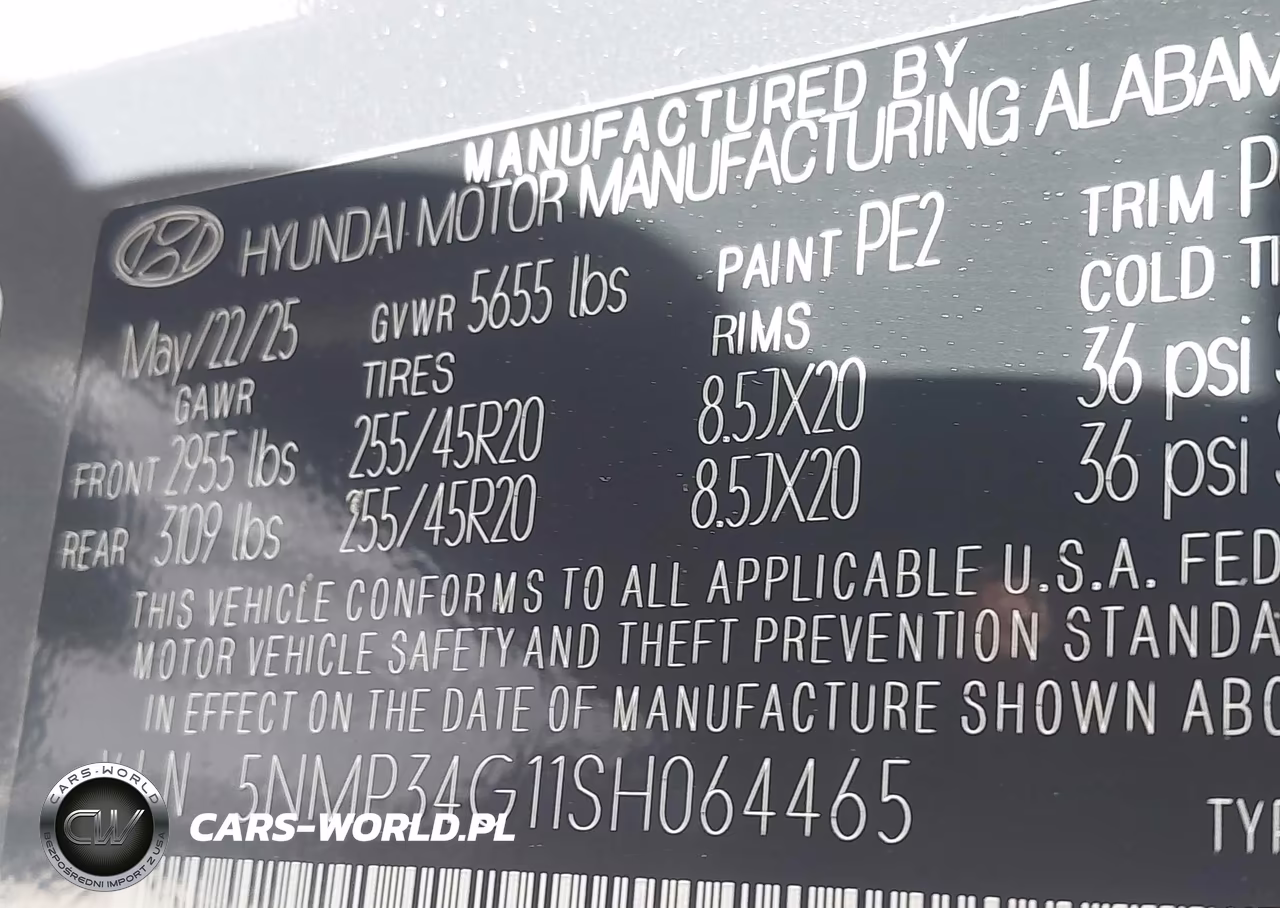 2025 Hyundai Santa Fe Hybrid Limited VIN:5NMP34G11SH064465 - 9