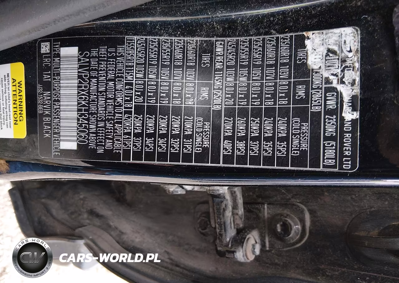 2019 Land Rover Range Rover Evoque Se-Se Premium VIN:SALVP2RX6KH345060 - 9