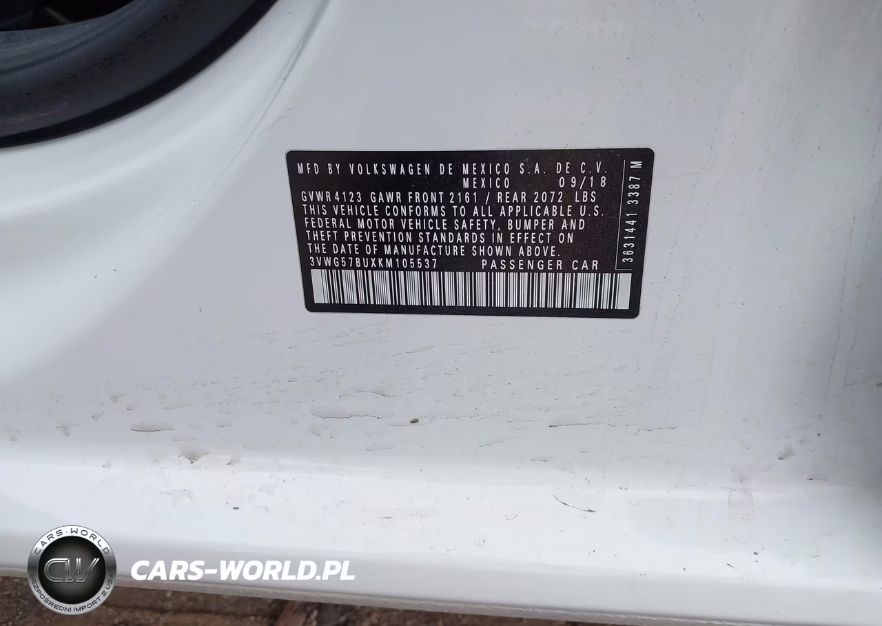 2019 Volkswagen Jetta 1.4T Sel Premium VIN:3VWG57BUXKM105537 - 9