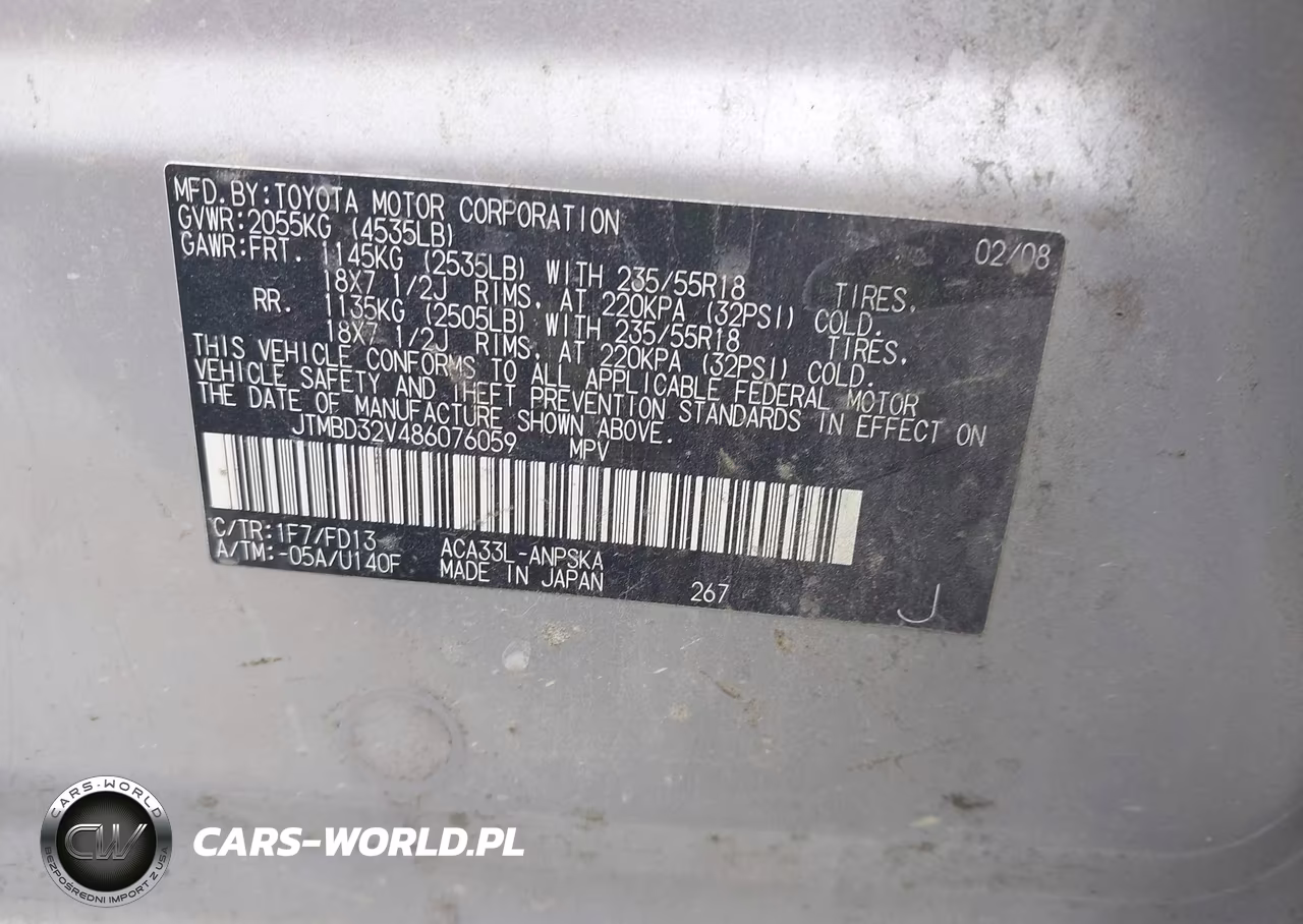 2008 Toyota Rav4 Sport VIN:JTMBD32V486076059 - 9