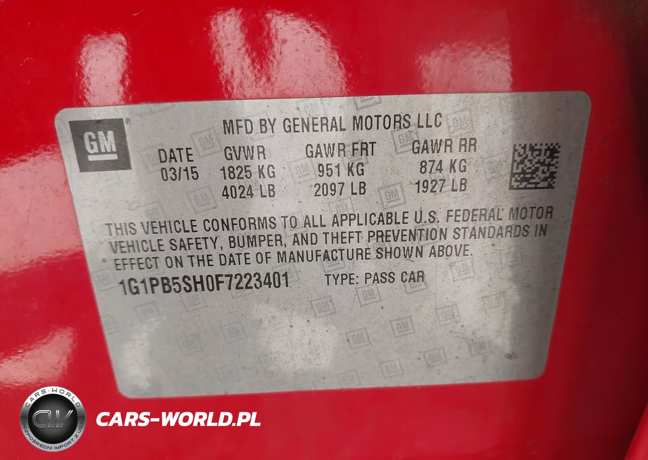 2015 Chevrolet Cruze Ls Manual VIN:1G1PB5SH0F7223401 - 9