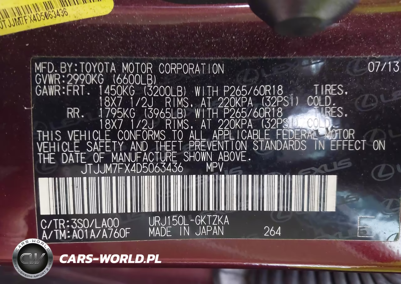 2013 Lexus Gx 460 Premium VIN:JTJJM7FX4D5063436 - 9