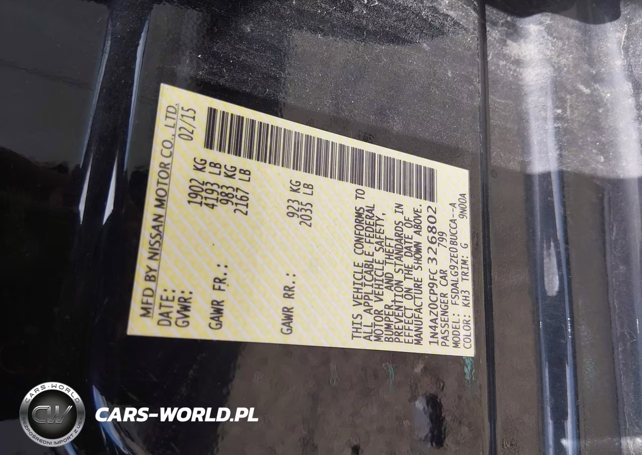 2015 Nissan Leaf Sl VIN:1N4AZ0CP9FC326802 - 9