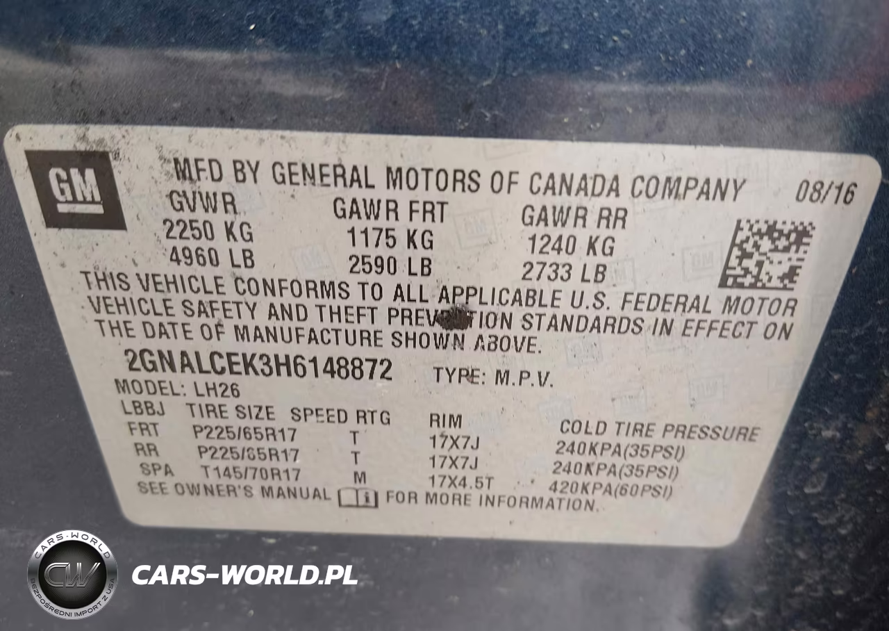 2017 Chevrolet Equinox Lt VIN:2GNALCEK3H6148872 - 9