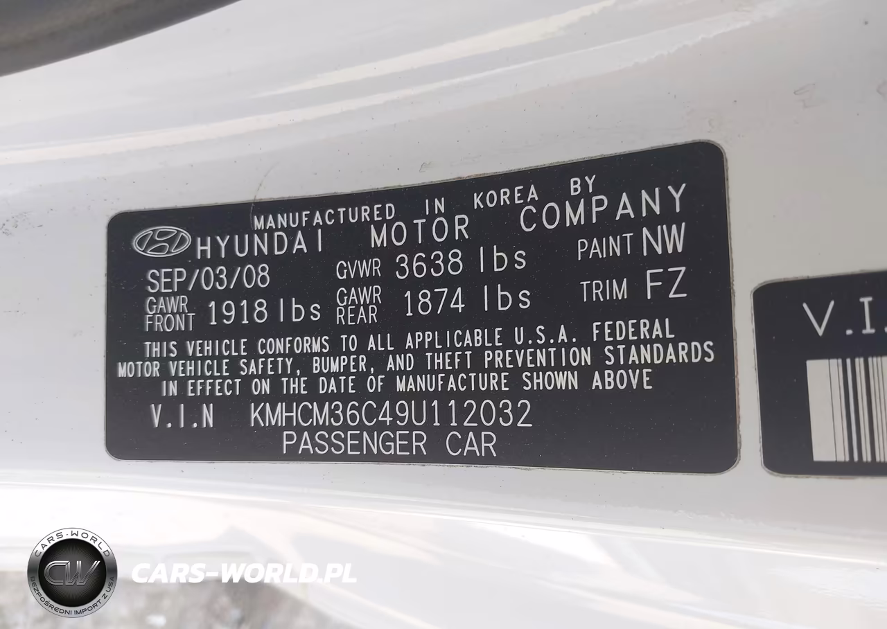 2009 Hyundai Accent Gs VIN:KMHCM36C49U112032 - 9