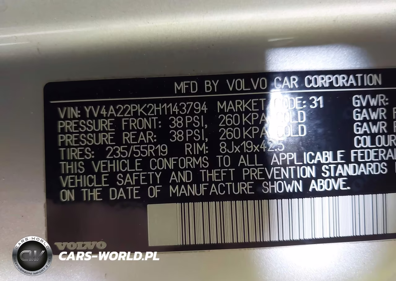 2017 Volvo Xc90 T6 Momentum VIN:YV4A22PK2H1143794 - 9