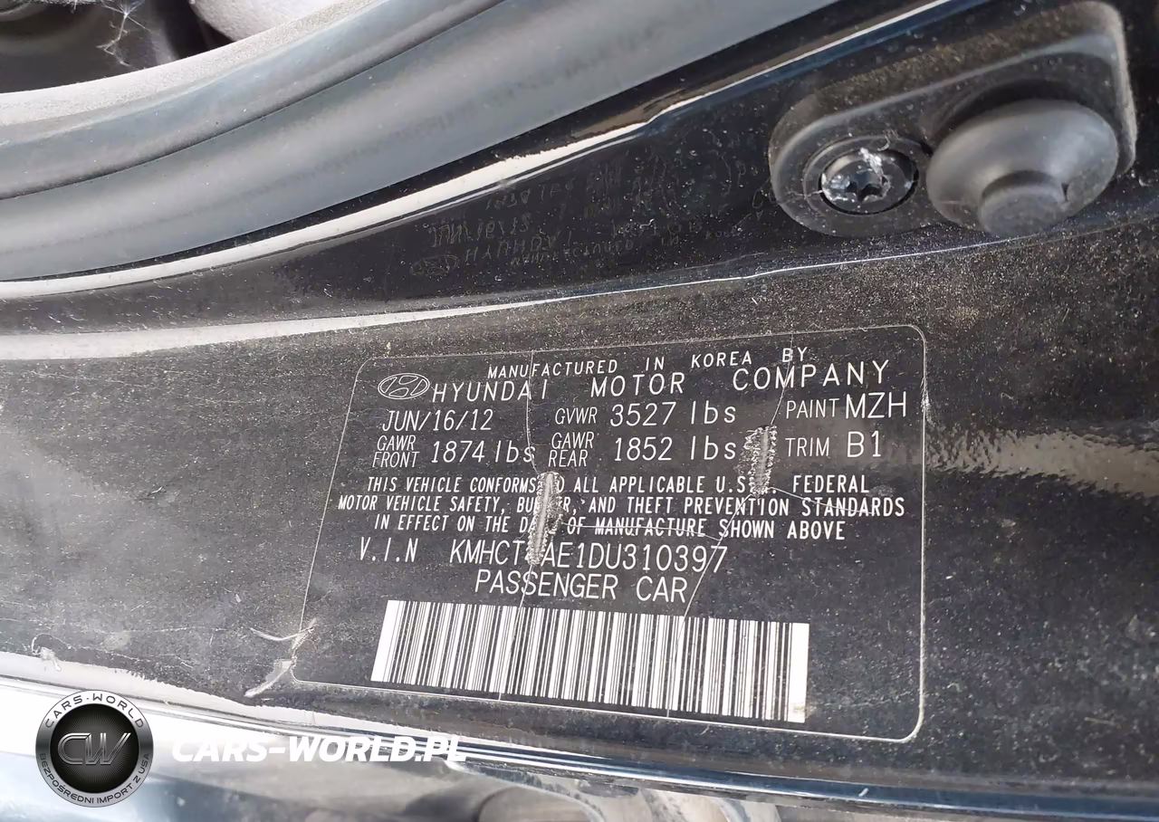 2013 Hyundai Accent Gls VIN:KMHCT4AE1DU310397 - 9