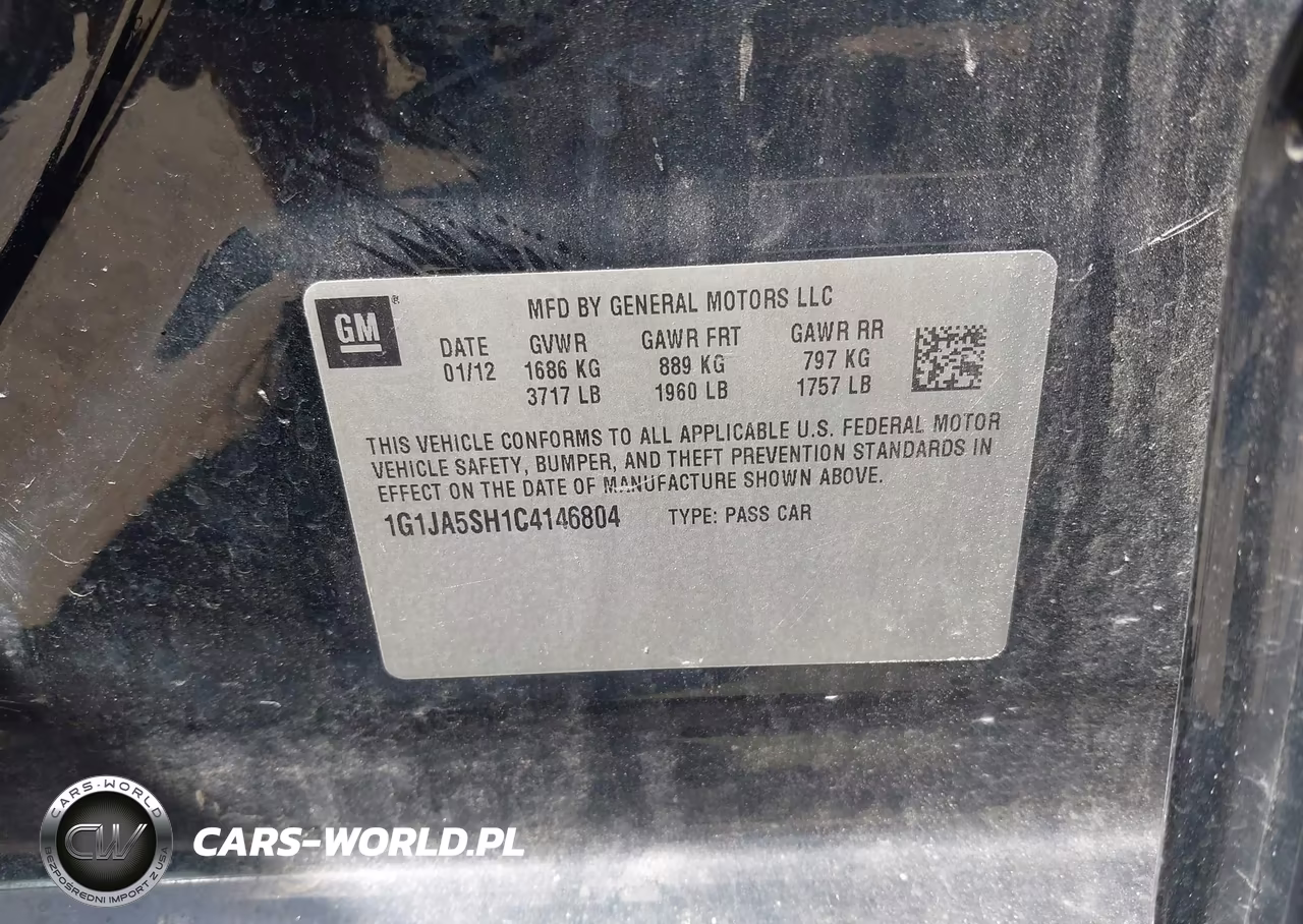 2012 Chevrolet Sonic 2Ls VIN:1G1JA5SH1C4146804 - 9