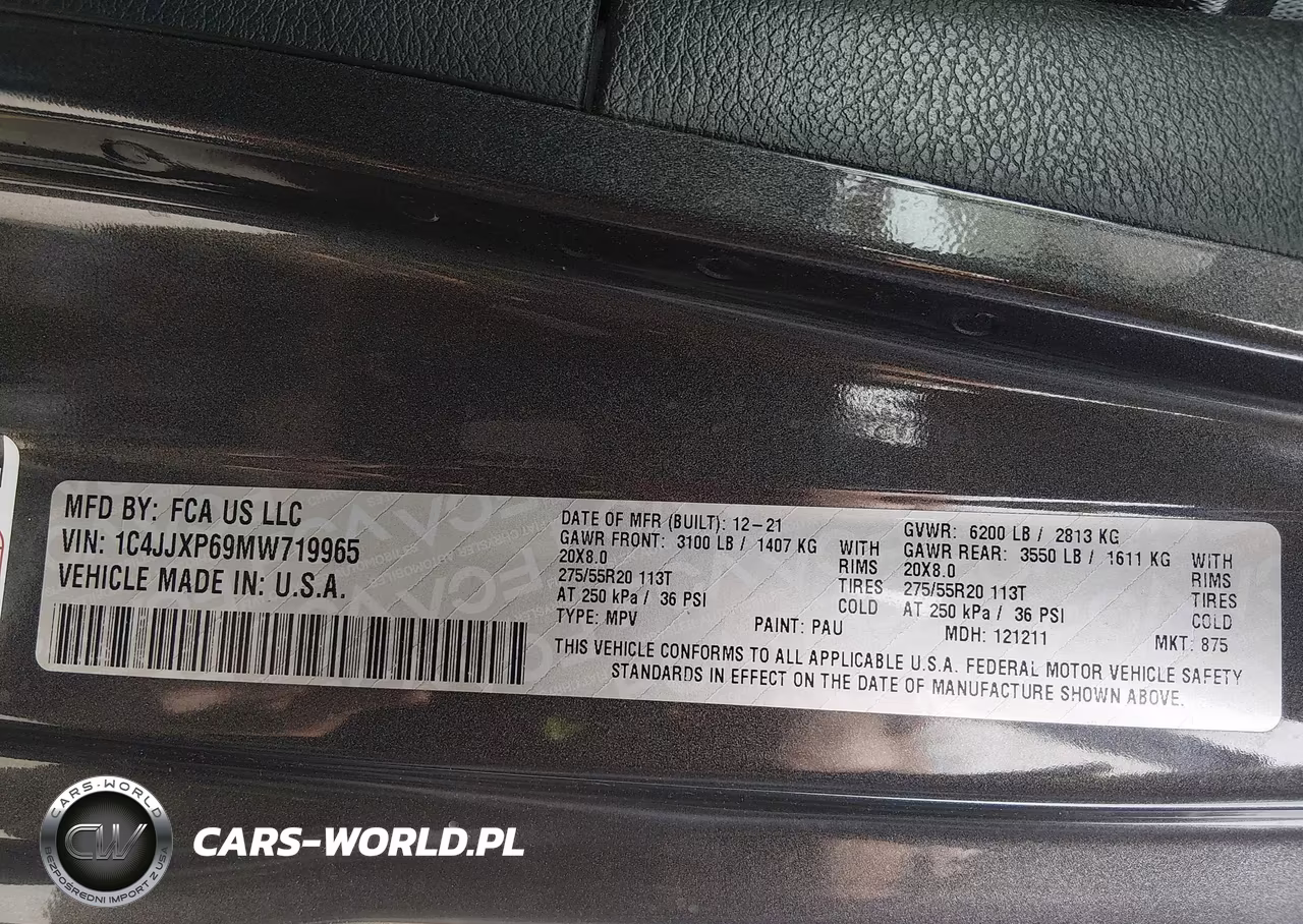 2021 Jeep Wrangler 4Xe Unlimited Sahara 4X4 VIN:1C4JJXP69MW719965 - 9