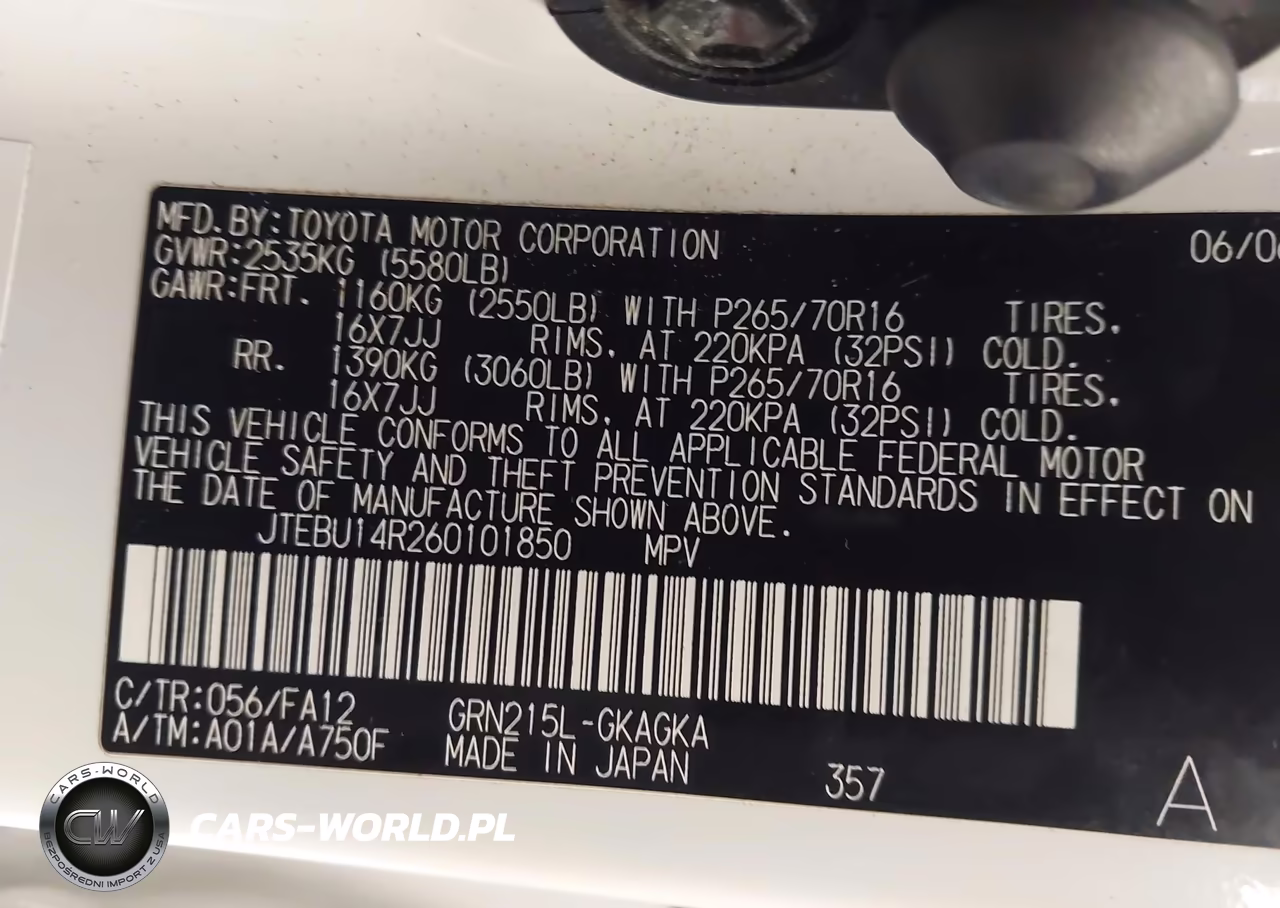 2006 Toyota 4Runner Sr5 VIN:JTEBU14R260101850 - 9