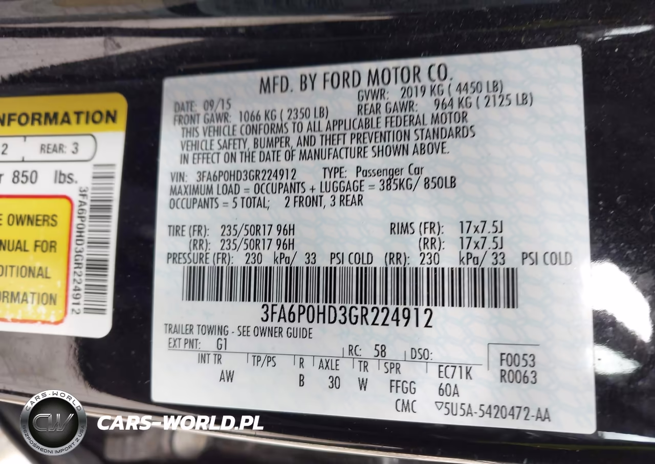 2016 Ford Fusion Se VIN:3FA6P0HD3GR224912 - 9