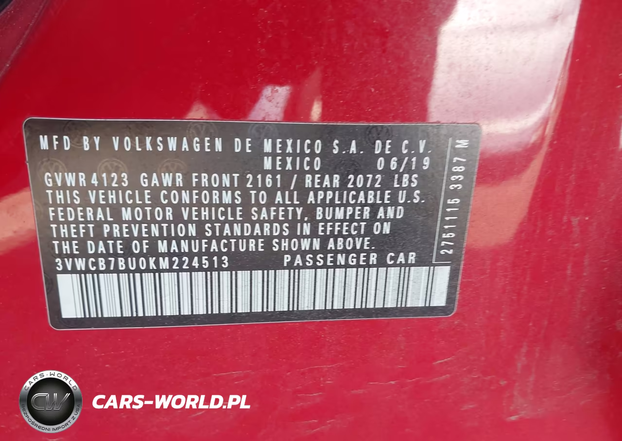 2019 Volkswagen Jetta 1.4T R-Line-1.4T S-1.4T Se VIN:3VWCB7BU0KM224513 - 9