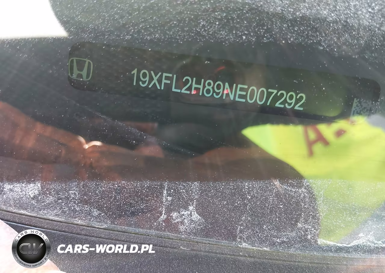 2022 Honda Civic Sport VIN:19XFL2H89NE007292 - 9