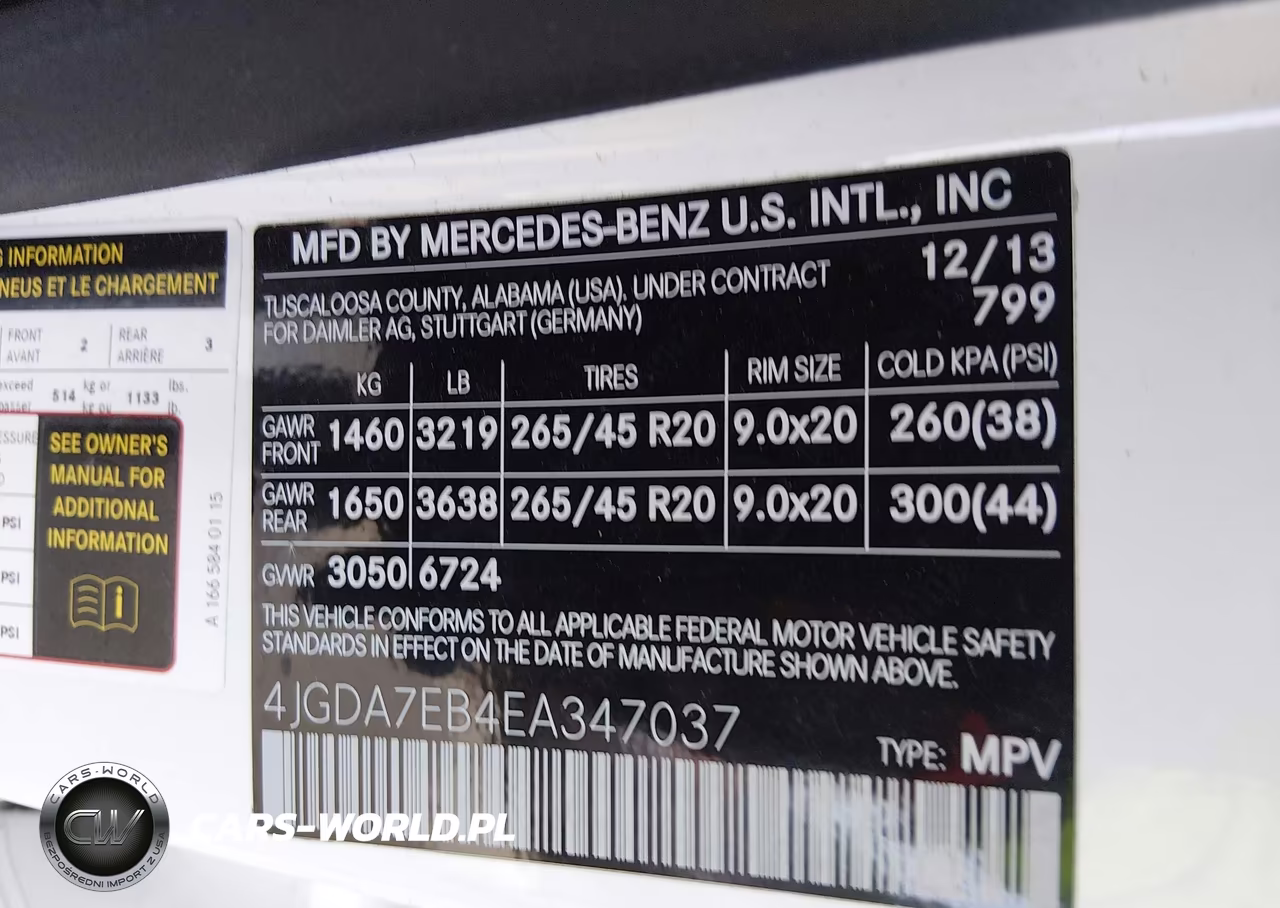 2014 Mercedes-Benz Ml 63 Amg 4Matic VIN:4JGDA7EB4EA347037 - 9