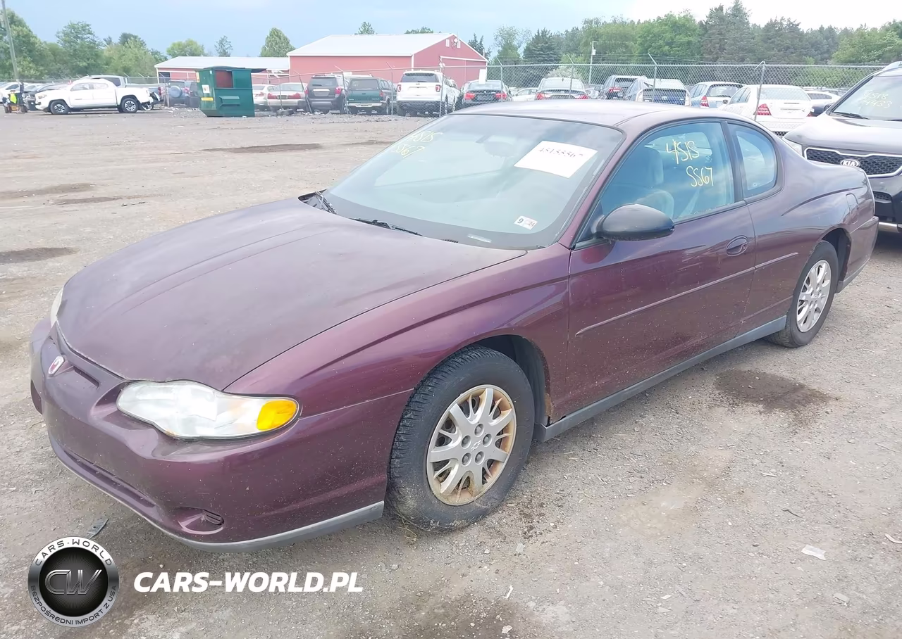 2003 Chevrolet Monte Carlo Ls VIN:2G1WW12E539363680 - 2
