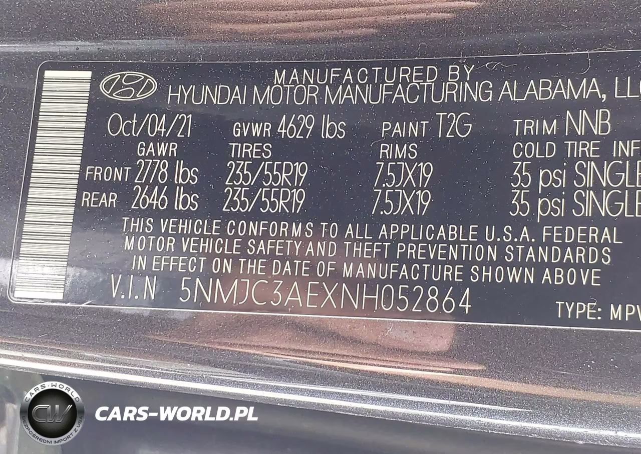 2022 Hyundai Tucson Sel VIN:5NMJC3AEXNH052864 - 9
