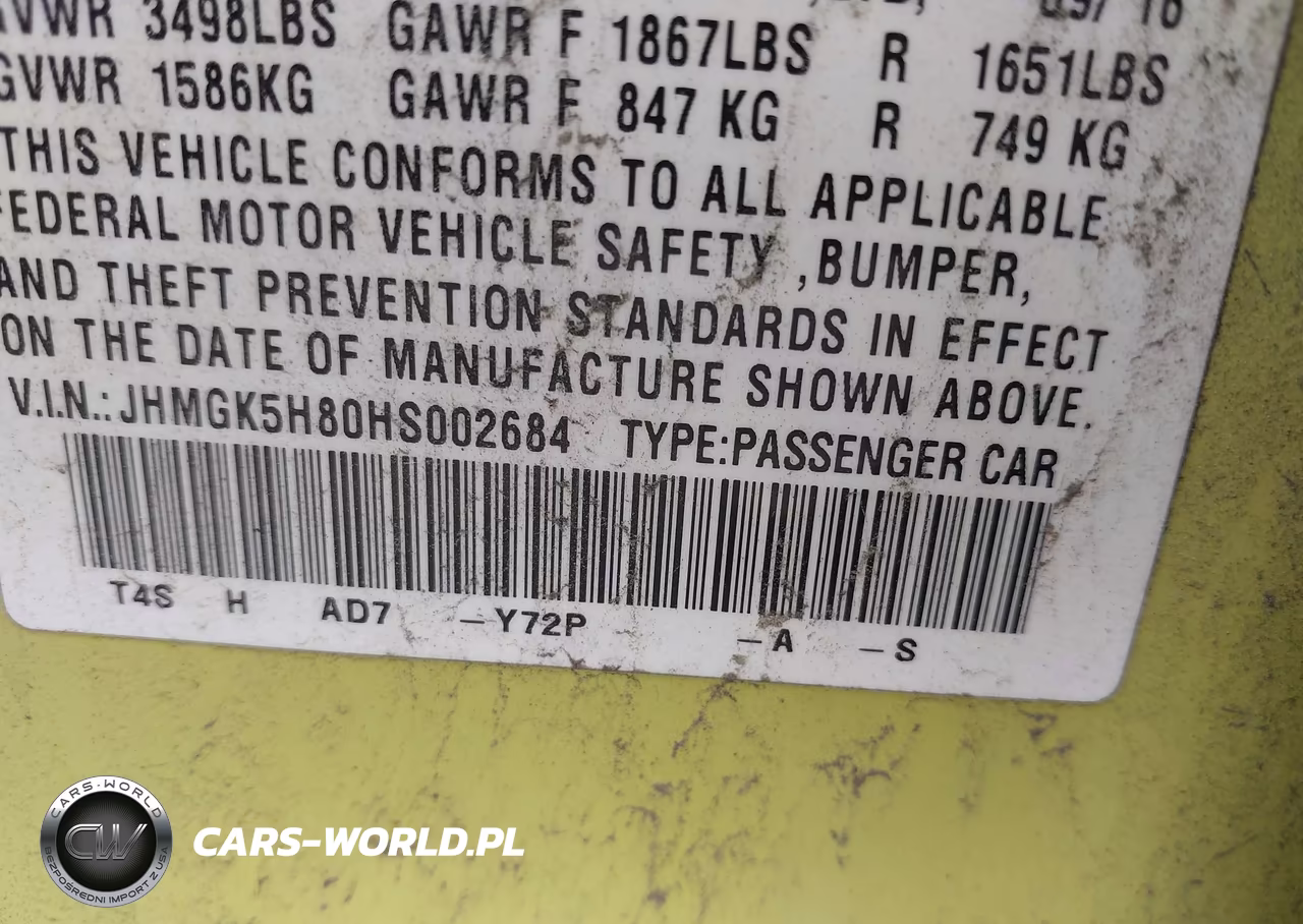 2017 Honda Fit Ex-L VIN:JHMGK5H80HS002684 - 9
