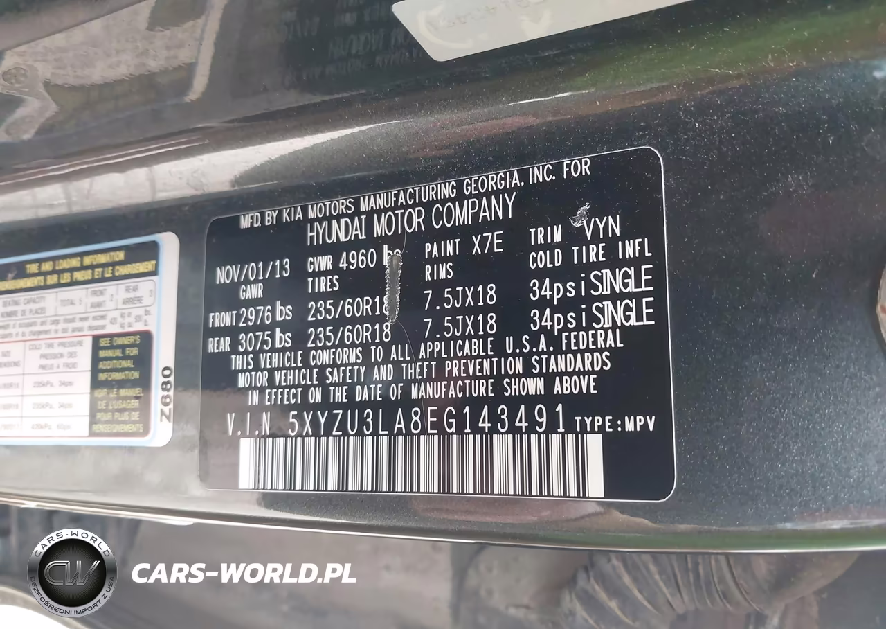 2014 Hyundai Santa Fe Sport 2.0L Turbo VIN:5XYZU3LA8EG143491 - 9