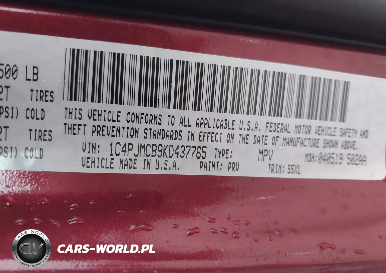 2019 Jeep Cherokee Latitude 4X4 VIN:1C4PJMCB9KD437765 - 9