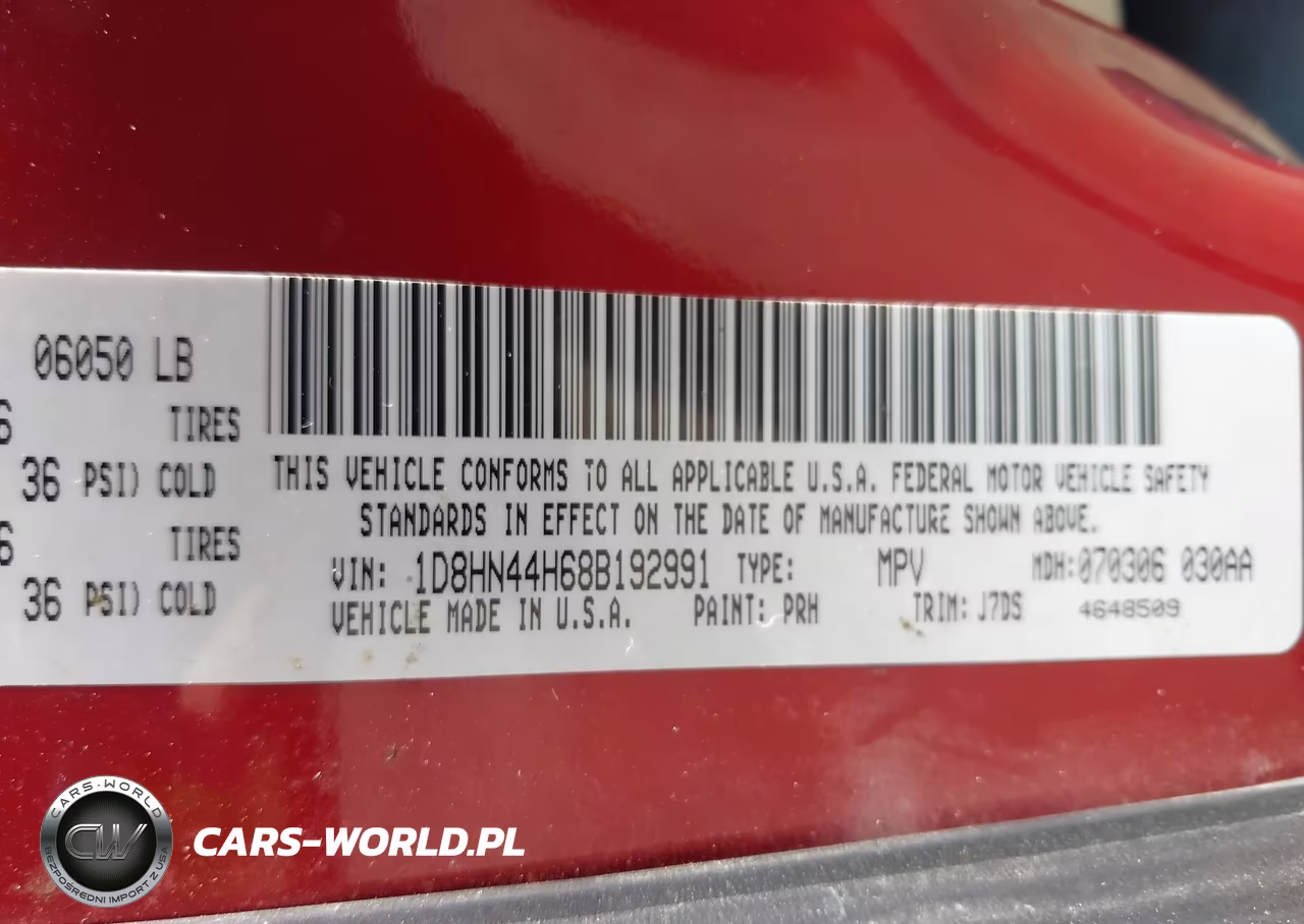 2008 Dodge Grand Caravan Se VIN:1D8HN44H68B192991 - 9