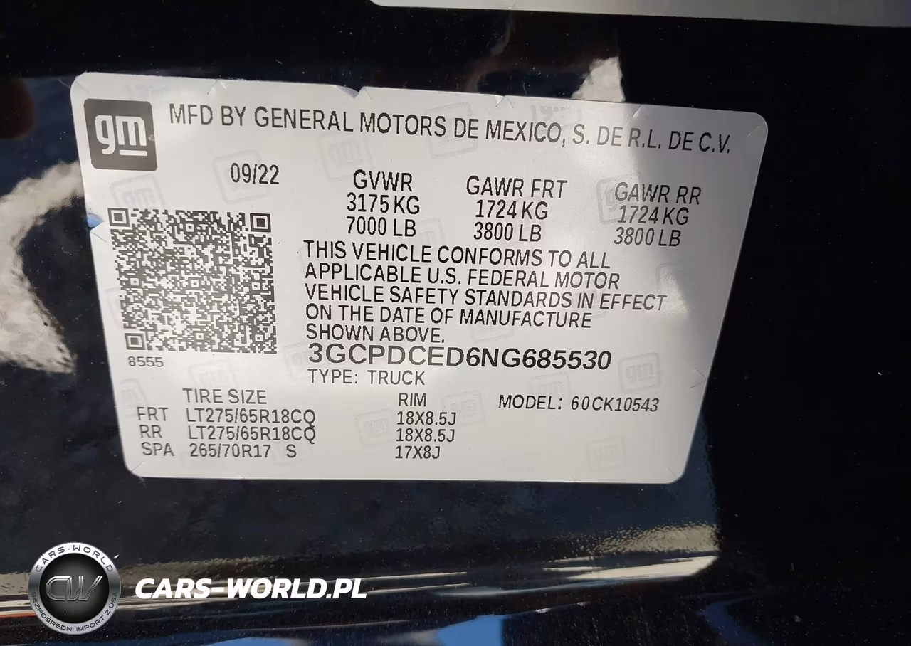 2022 Chevrolet Silverado 1500 4Wd Short Bed Custom Trail Boss VIN:3GCPDCED6NG685530 - 9